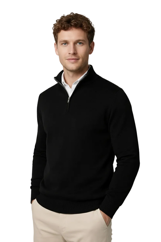 Lucas | Men Half Zip High Neck Sweater