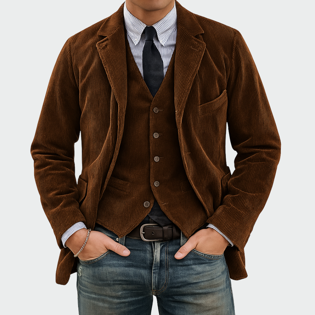 Arthur | Men Elegant Blazer Vest Set